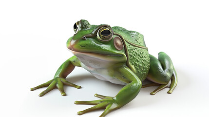 Low-poly animal model a cartoonish frog