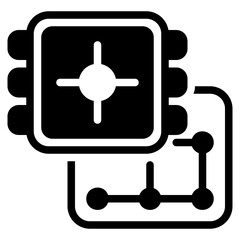 Processor black icon