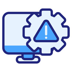 Maintenance blue icon