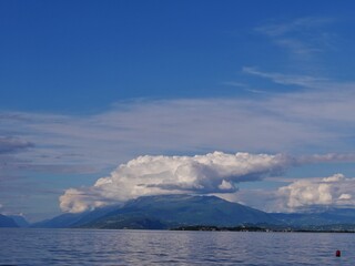Küstedes Gardasees in Desenzano in Italien