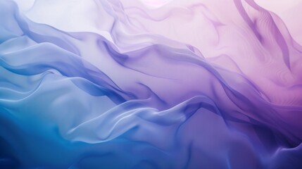 Obraz premium Abstract background of flowing fabric in tranquil blue and purple hues.