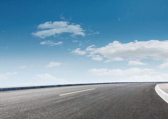 Panoramic highway transportation road view