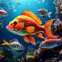 Fototapeta premium fish and reef