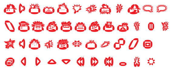 signs and symbols icon with vector shapes