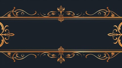 Showcase premium quality with Premium quality banner collection Sharpen Vintage border illustration template with copy space on center