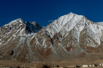 Kanju Kangri mountain, at 22,064 feet, in the Karakoram Range of the Himalayan Mountains along the border between India and Tibet