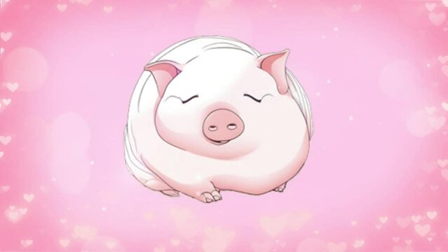 眠るブタさん2
