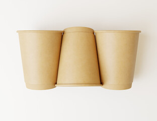 Hot drink paper cup mockup