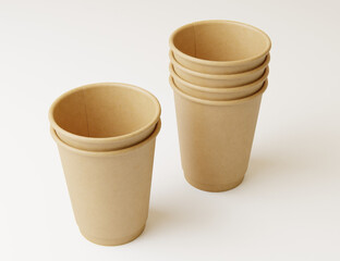 Paper coffee cup mockup
