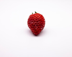 strawberry on a white