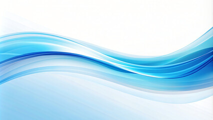 Abstract soft blue design with flowing lines and curves