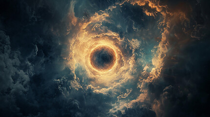 The nebula hole form cinematic shot ethernal phenomenon