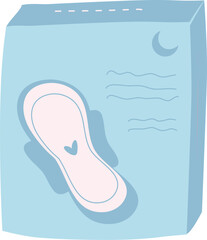 Menstruation Illustration. Menstrual clipart 