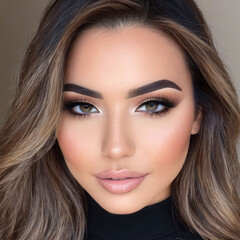 Beautiful Brunette Headshot