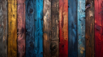 Photo of Old,Grungy,Multicolored Weathered Wood Planks Background
