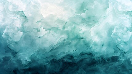 Elegant Teal and Blue Watercolor Fluid Textured Background for Design
