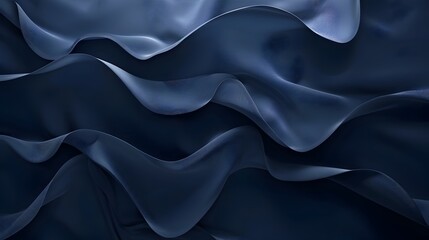 Modern Dark Navy Blue Gradient Fluid Abstract Banner Background for Luxury Design