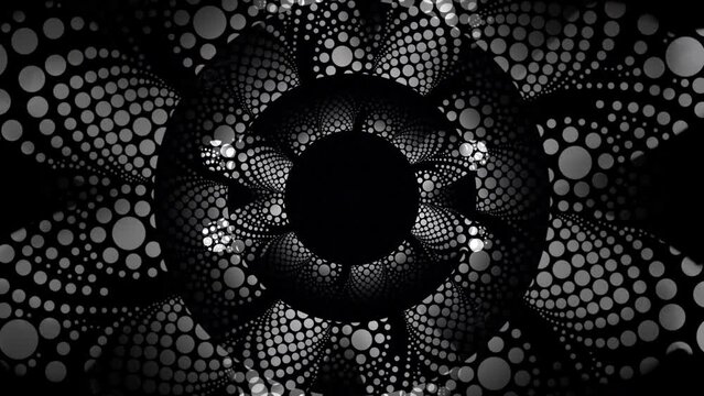 Circles and Smoke Rotating Background Loop