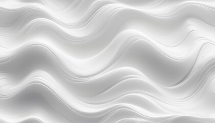Panoramic banner seamless ,white glossy soft waves transparent wallpaper created with generative ai.