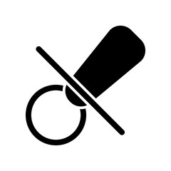 Pacifier icon template