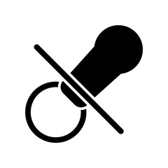 Pacifier icon template