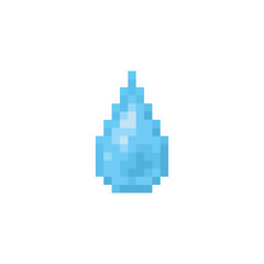 Water drop, pixel art element