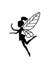 Fairy Silhouette, Fairy SVG, Tooth Fairy Svg, Fairies Svg,magic fairy design 
