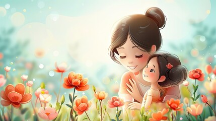 Mother's Day floral background