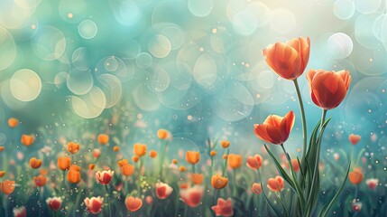 flowers with bokeh background