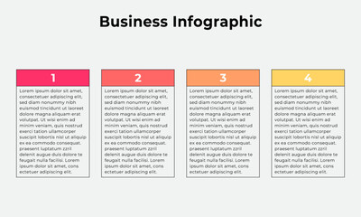 Vector Business Infographic For Slide Presentation