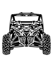 ATV | ATV Rider | Mud Ride | Off Road Vehicle | Extreme Sports | Dirty 4 Wheels | ATV Quad | Four-Wheeler | Original Illustration | Vector and Clipart | Cutfile and Stencil