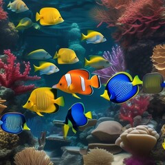 A magical underwater world with exotic fish and coral1