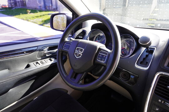 Interior of a 2012 Dodge Grand Caravan. 