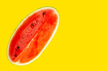 Watermelon with copy space. Top view