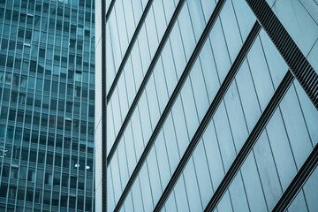 Modern building facade; Close-up of office building