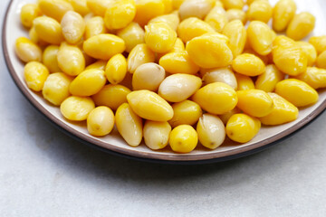 Boiled ginkgo nuts, ginkgo seeds