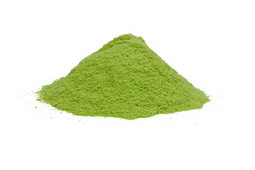  A pile of instant matcha powder isolated transparent
