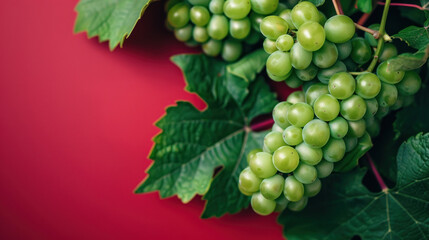 Green Grape Hd Photography Material Background | Red Background