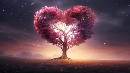 heart shaped tree
