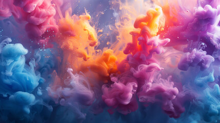 Obraz premium colorful abstract background, multicolor liquid wallpaper 