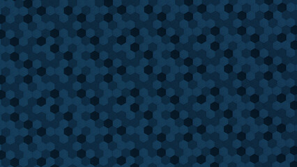 Hexagonal random pattern blue for interior wallpaper background or cover