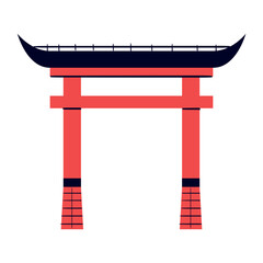 Torii Gate handdrawn icon