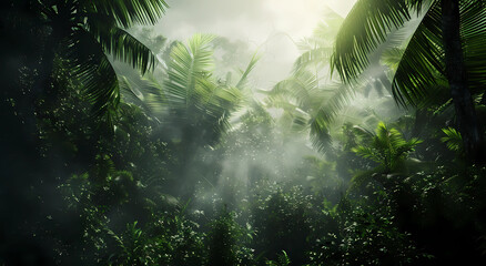 The green vegetation creates an atmosphere full of mystery