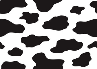 Cow texture repeated  design background pattern backdrop wallpaper. Vector image illustration seamless. Print.