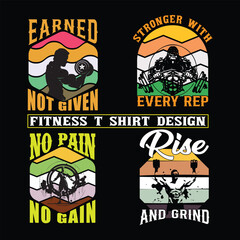 Gym t shirt design vector bundle the body achives what the mind believes