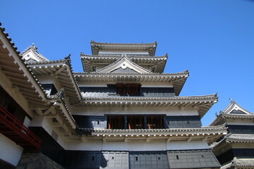 天守アップ・松本城（長野県・松本市）