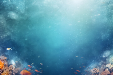 Fototapeta premium sea theme background with blank copy space 