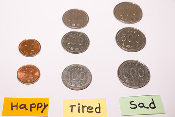 negative concept, people have money but no happy
