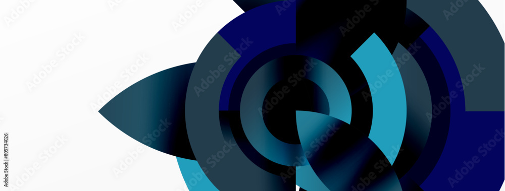 Poster A fictional character is depicted in a drawing featuring a pattern of electric blue and magenta circles on a white background, creating a symmetrical and artistic recreation