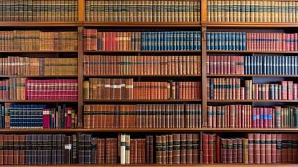 Experience the allure of classic literature through these stunning images of bookshelves in an old library. Enchantment of the written word as you glimpse into the world of timeless stories and ideas